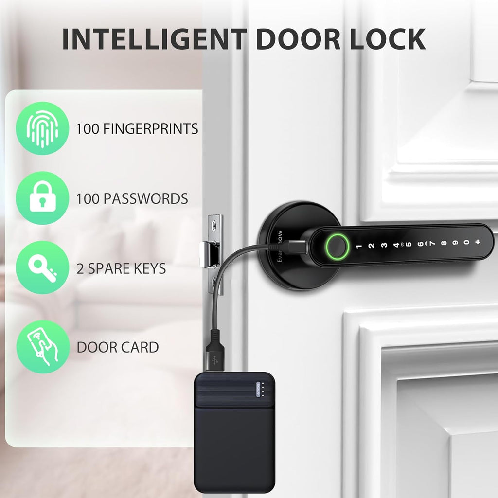 Virexa Biometric Smart Door Lock – The Ultimate Keyless Security