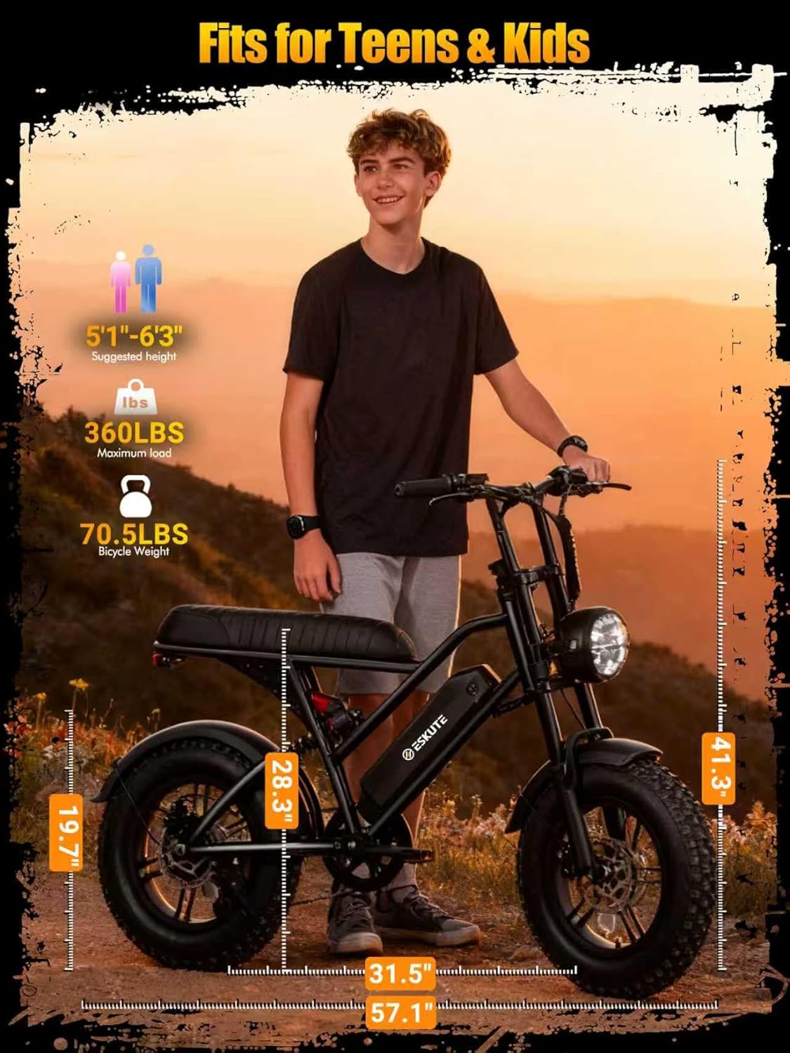 1500W Fat Tire Electric Bike – 28MPH Dual Suspension