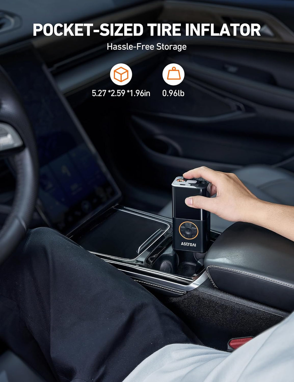 AstroAI L7 Cordless Tire Inflator – 150 PSI Air Compressor for Cars & Bikes