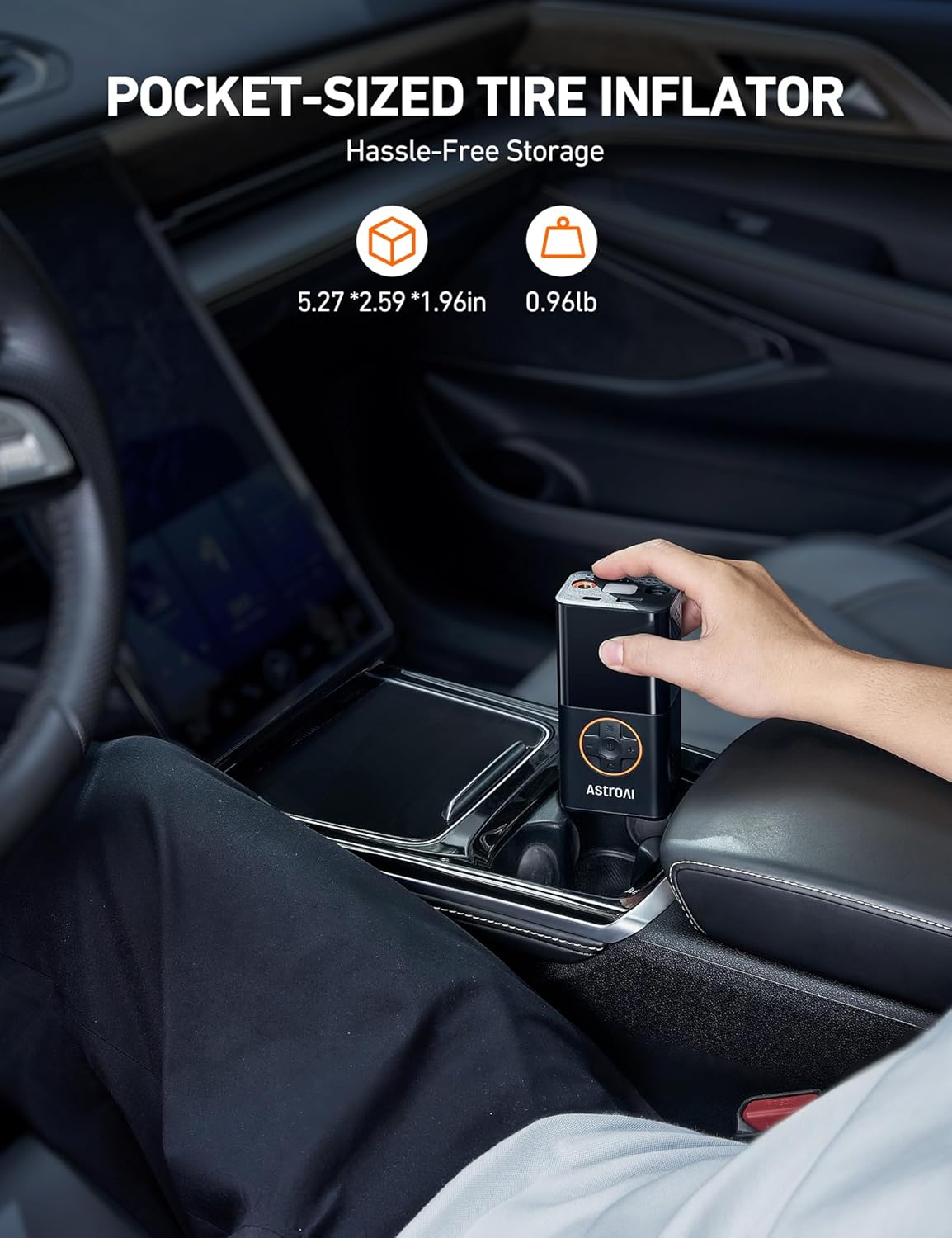 AstroAI L7 Cordless Tire Inflator – 150 PSI Air Compressor for Cars & Bikes