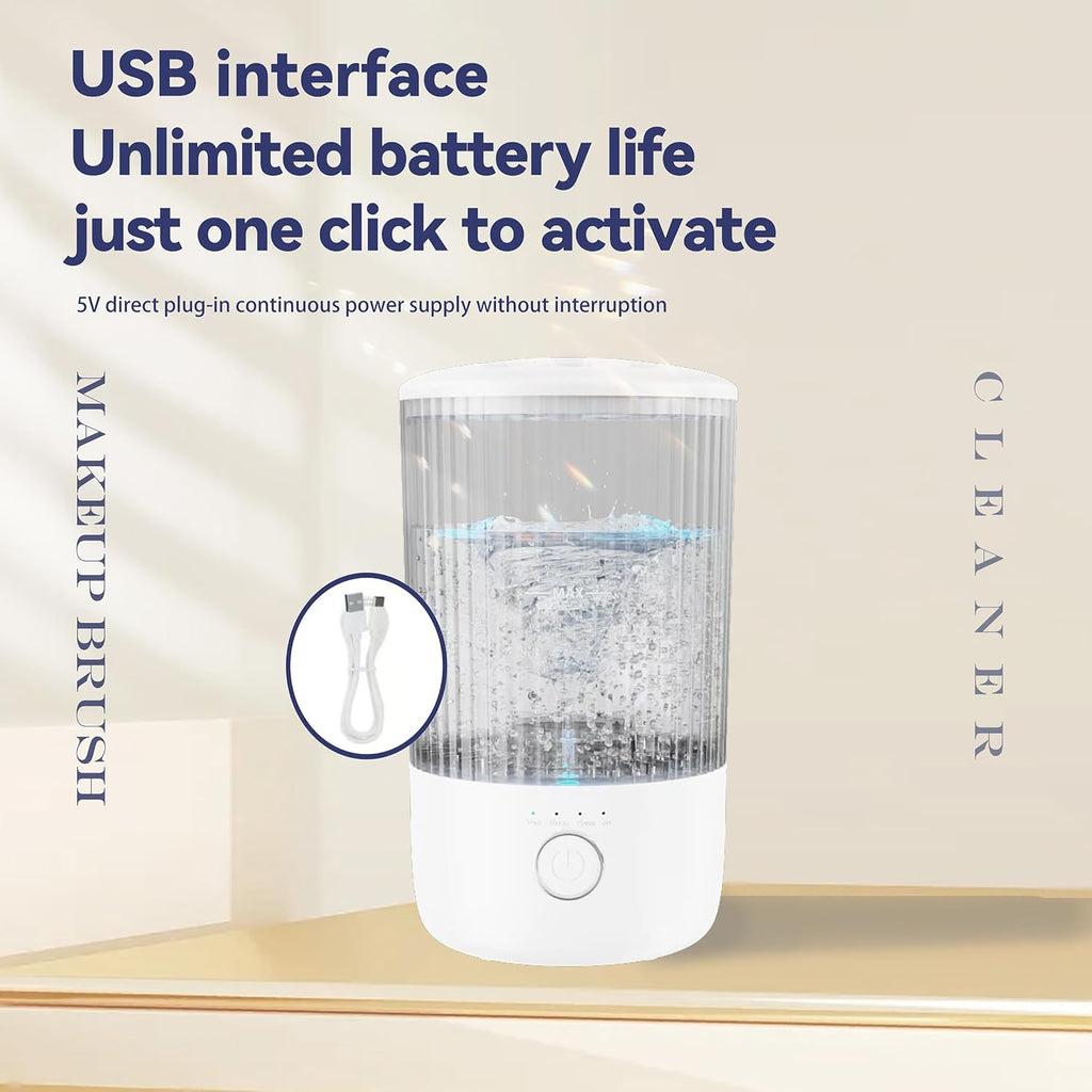 Electric Makeup Brush Cleaner – 3-in-1 Automatic Washer, Dryer & Storage Station