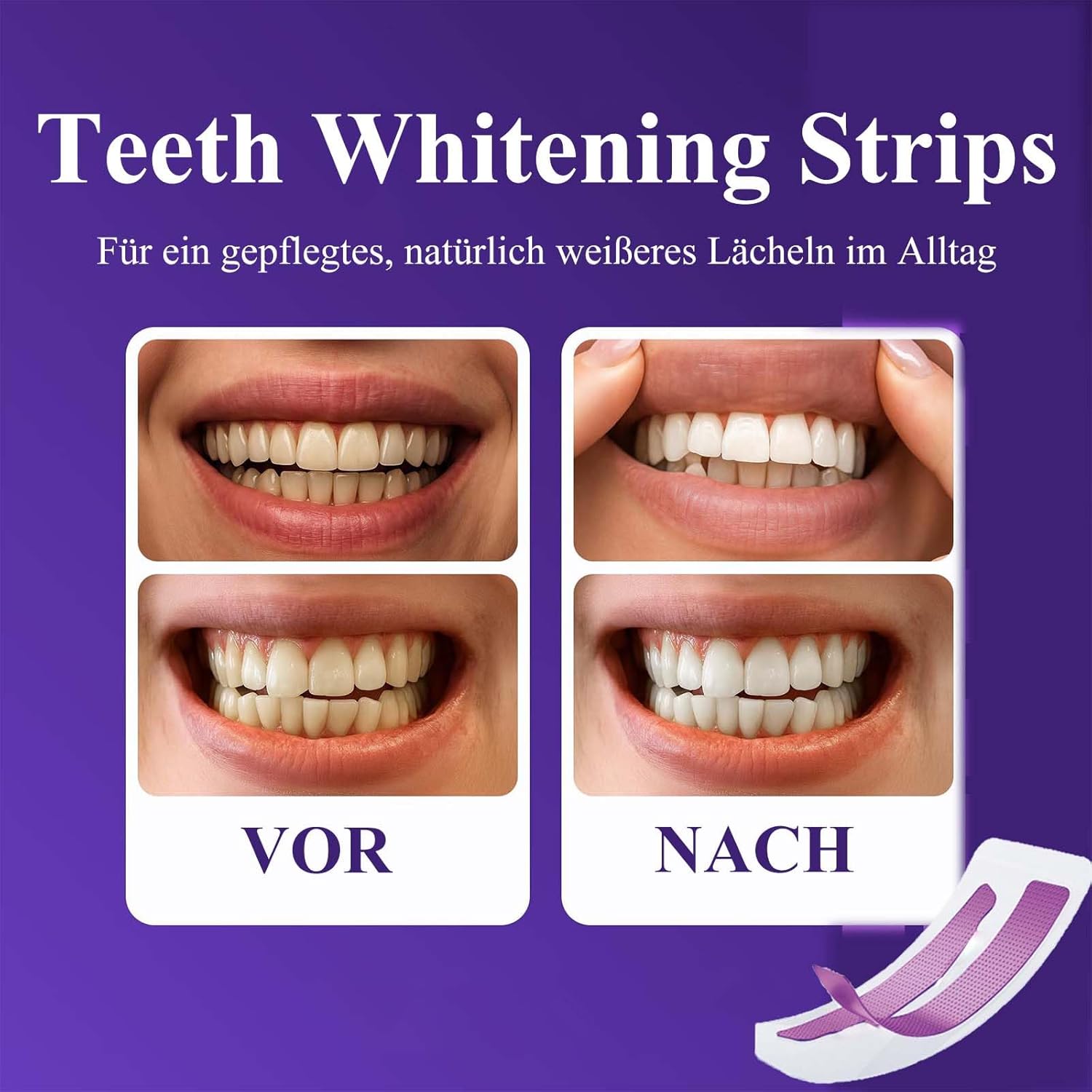 Purple Teeth Whitening Strips
