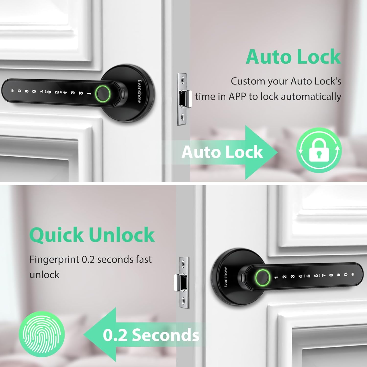 Virexa Biometric Smart Door Lock – The Ultimate Keyless Security