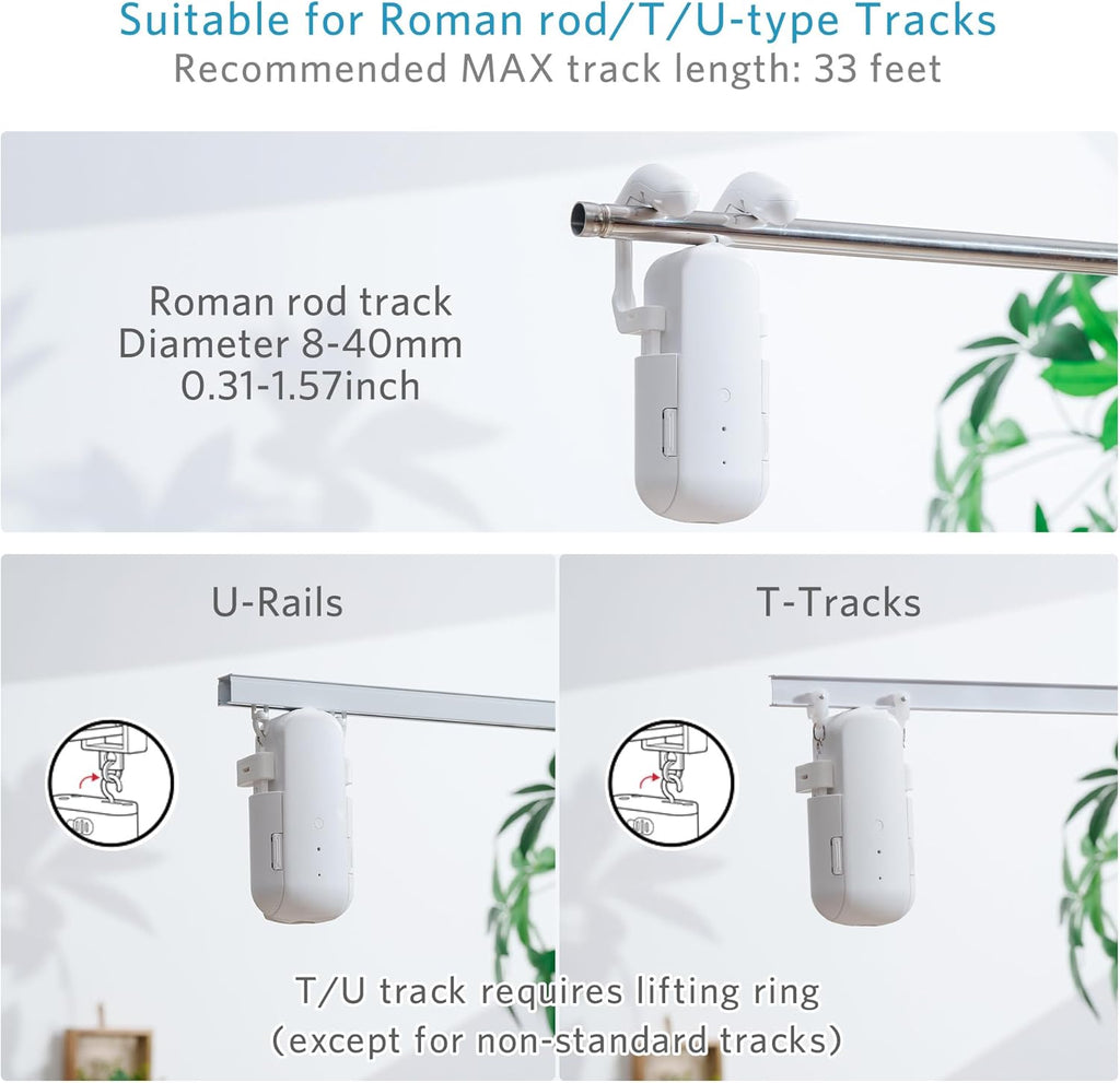 Smart Electric Curtain Opener – Remote Control & Tool-Free Setup