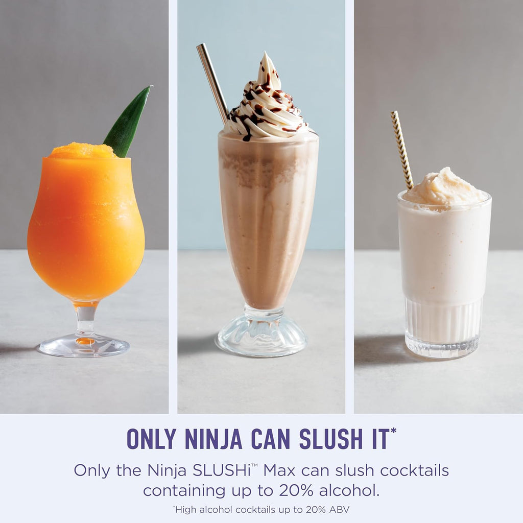 Ninja SLUSHi Max XXL Smart Frozen Drink Maker – 150oz Party-Size Slush Machine, Ice-Free, 6 Programs, WhisperChill Cooling