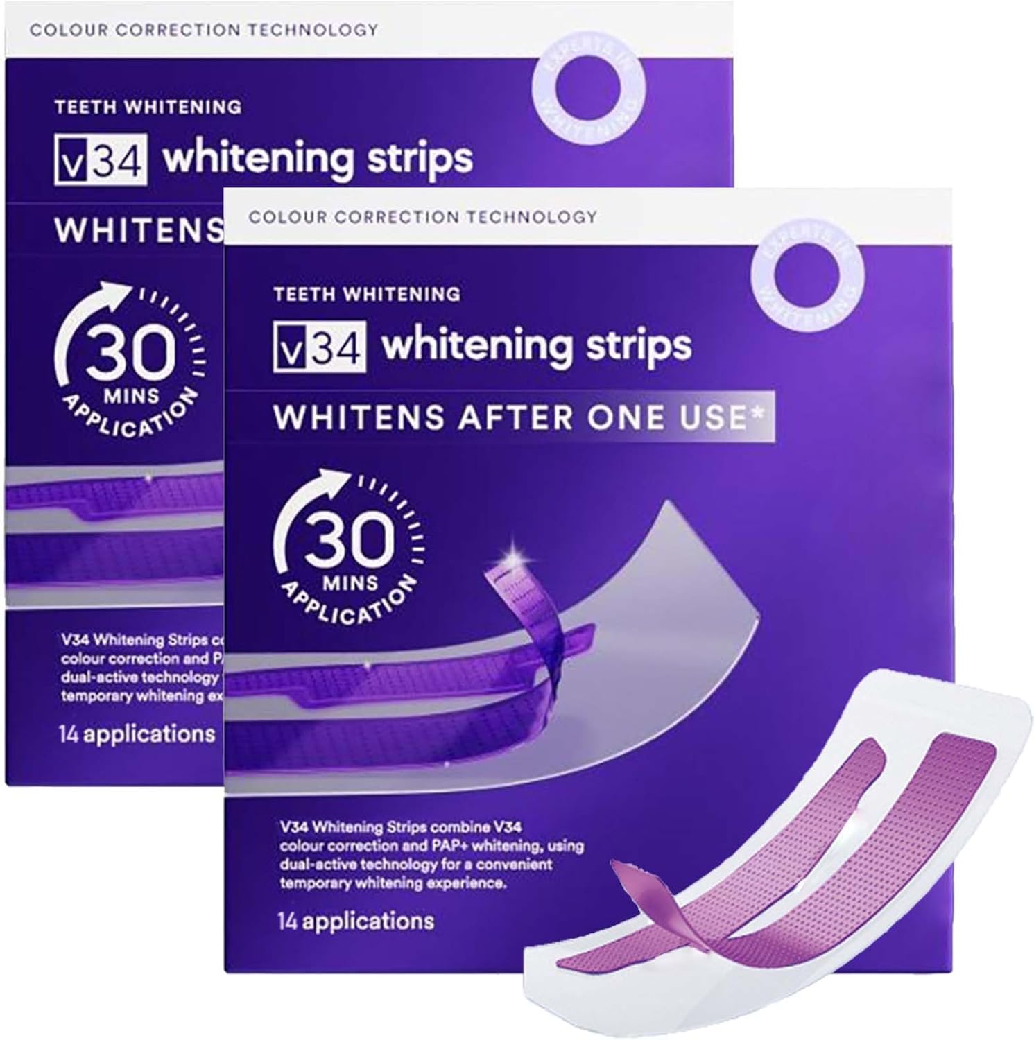 Purple Teeth Whitening Strips