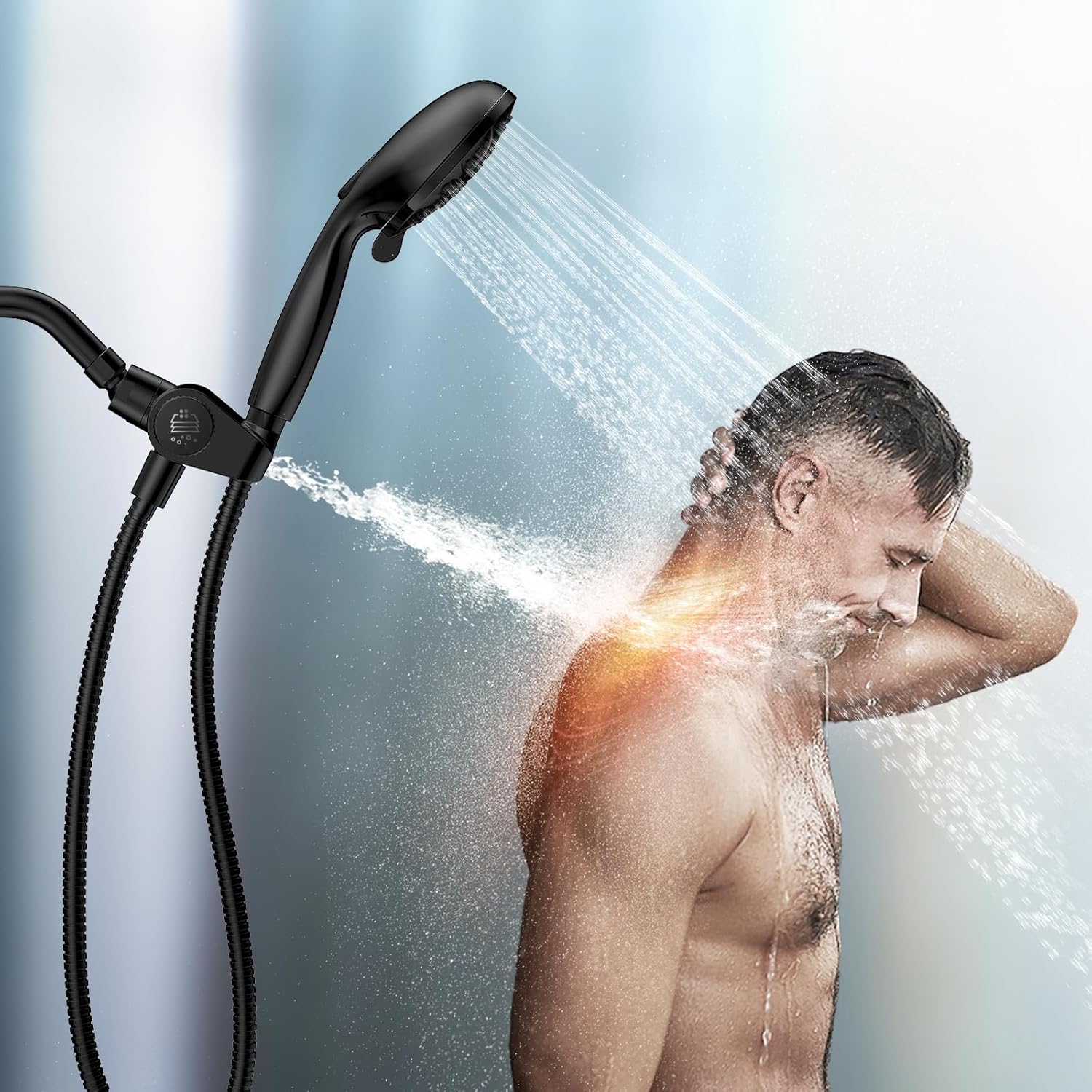 MakeFit Filtered Shower Head – High Pressure 2-in-1 Spa System