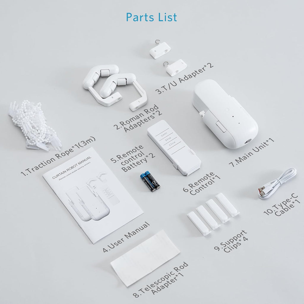 Smart Electric Curtain Opener – Remote Control & Tool-Free Setup
