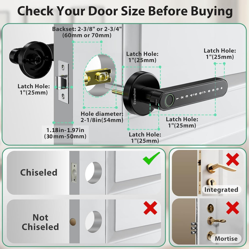 Virexa Biometric Smart Door Lock – The Ultimate Keyless Security
