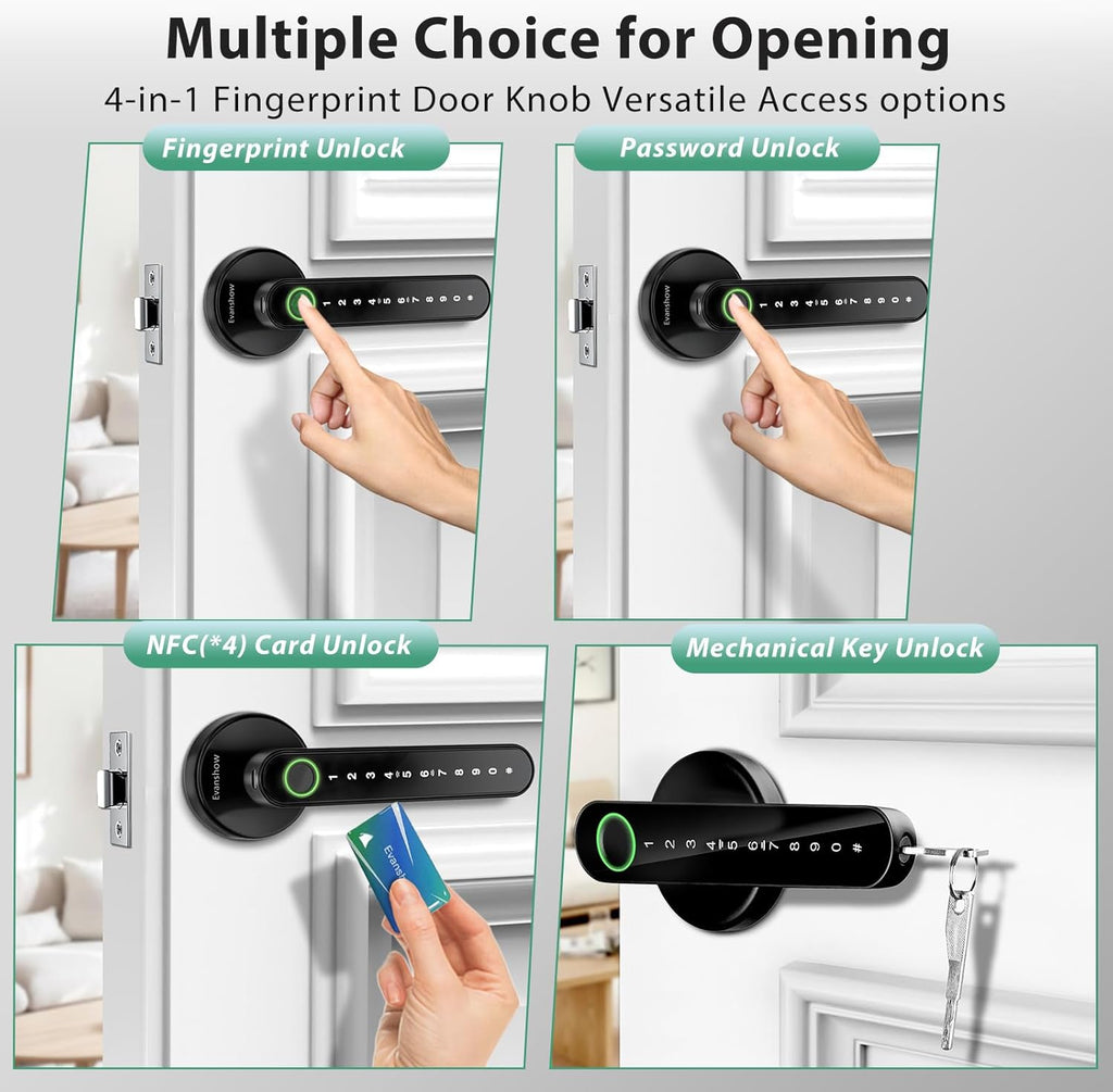 Virexa Biometric Smart Door Lock – The Ultimate Keyless Security