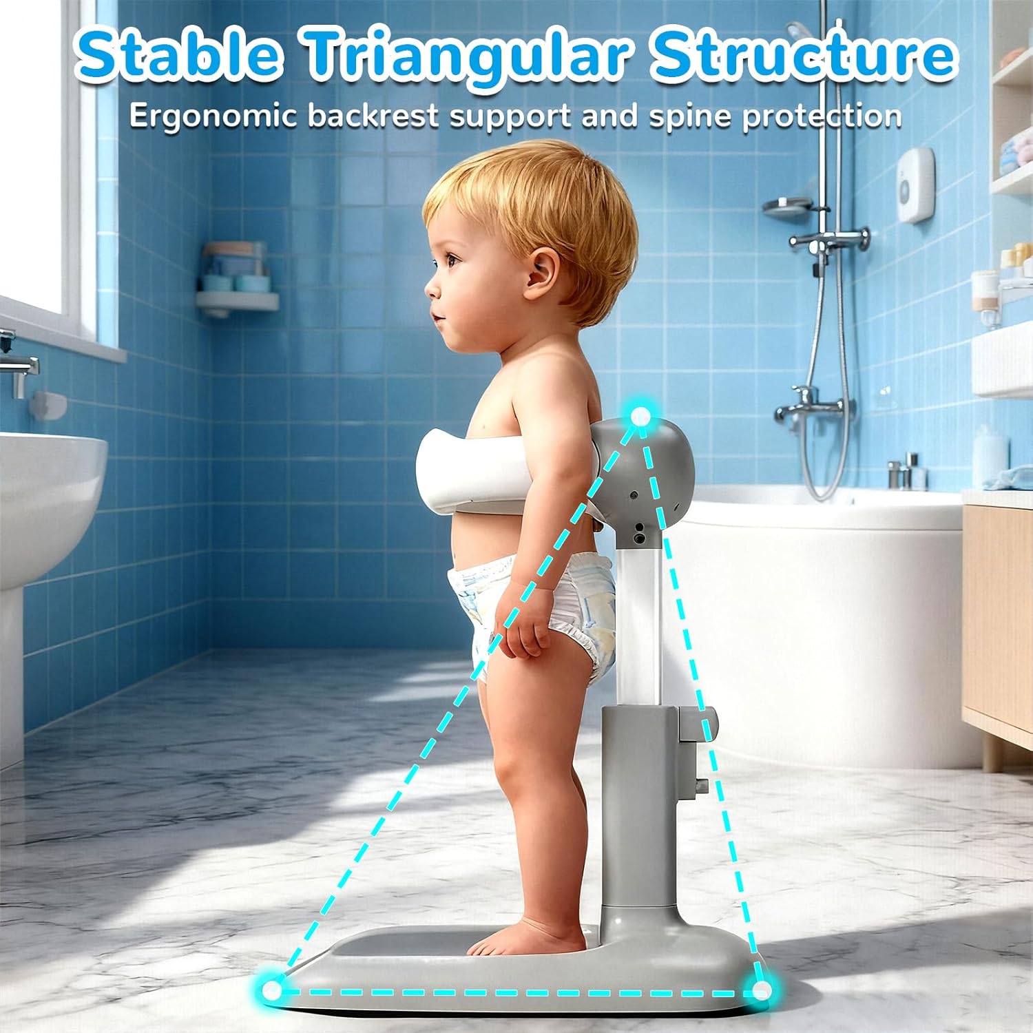 Baby Shower Stand – Adjustable Standing Support for Babies & Toddlers
