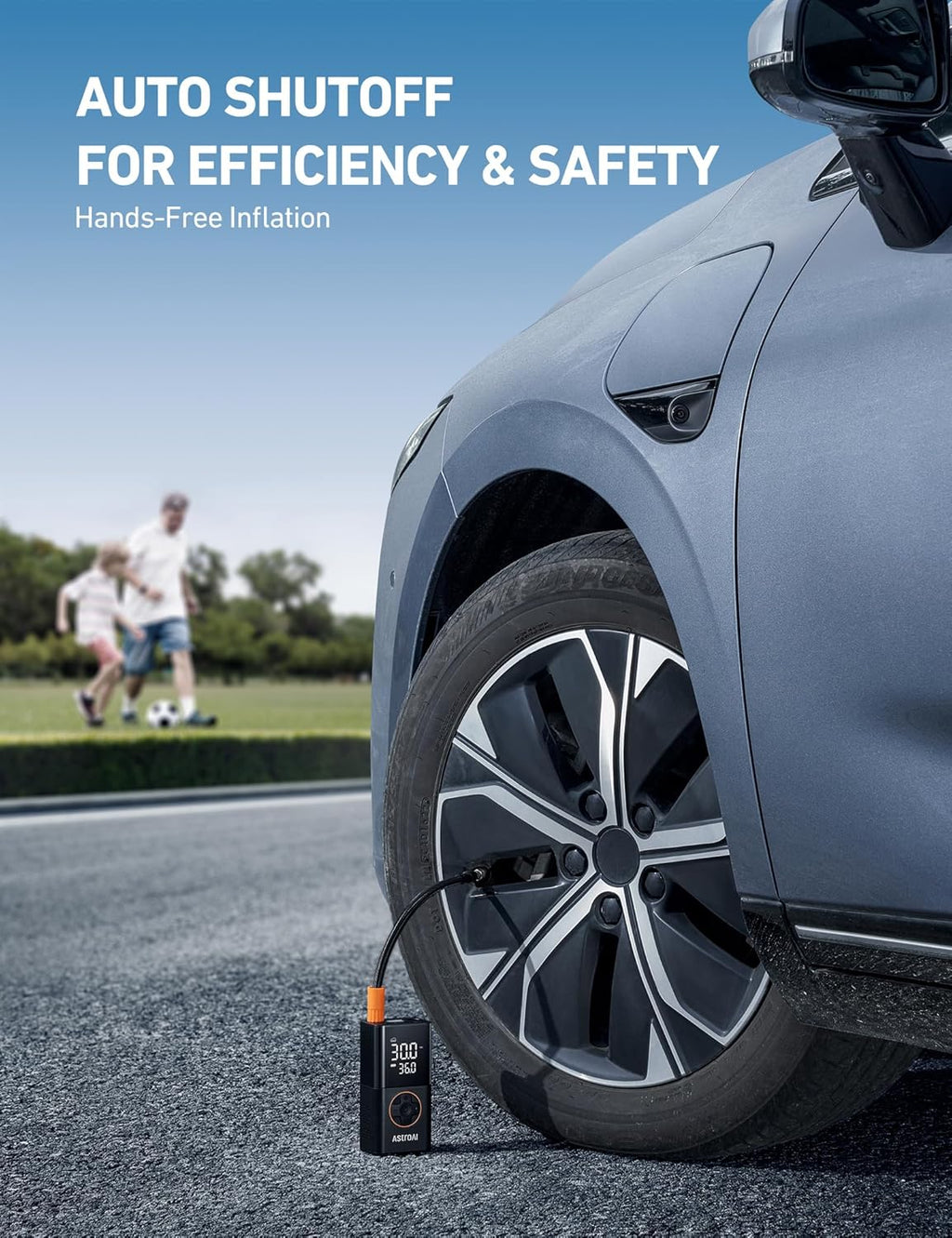 AstroAI L7 Cordless Tire Inflator – 150 PSI Air Compressor for Cars & Bikes