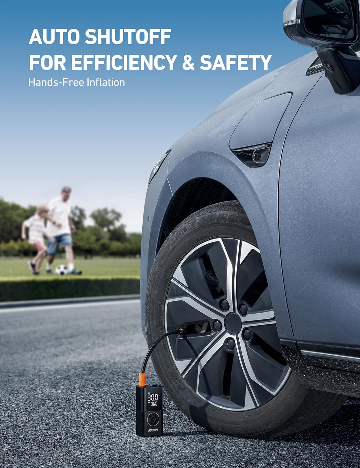 AstroAI L7 Cordless Tire Inflator – 150 PSI Air Compressor for Cars & Bikes