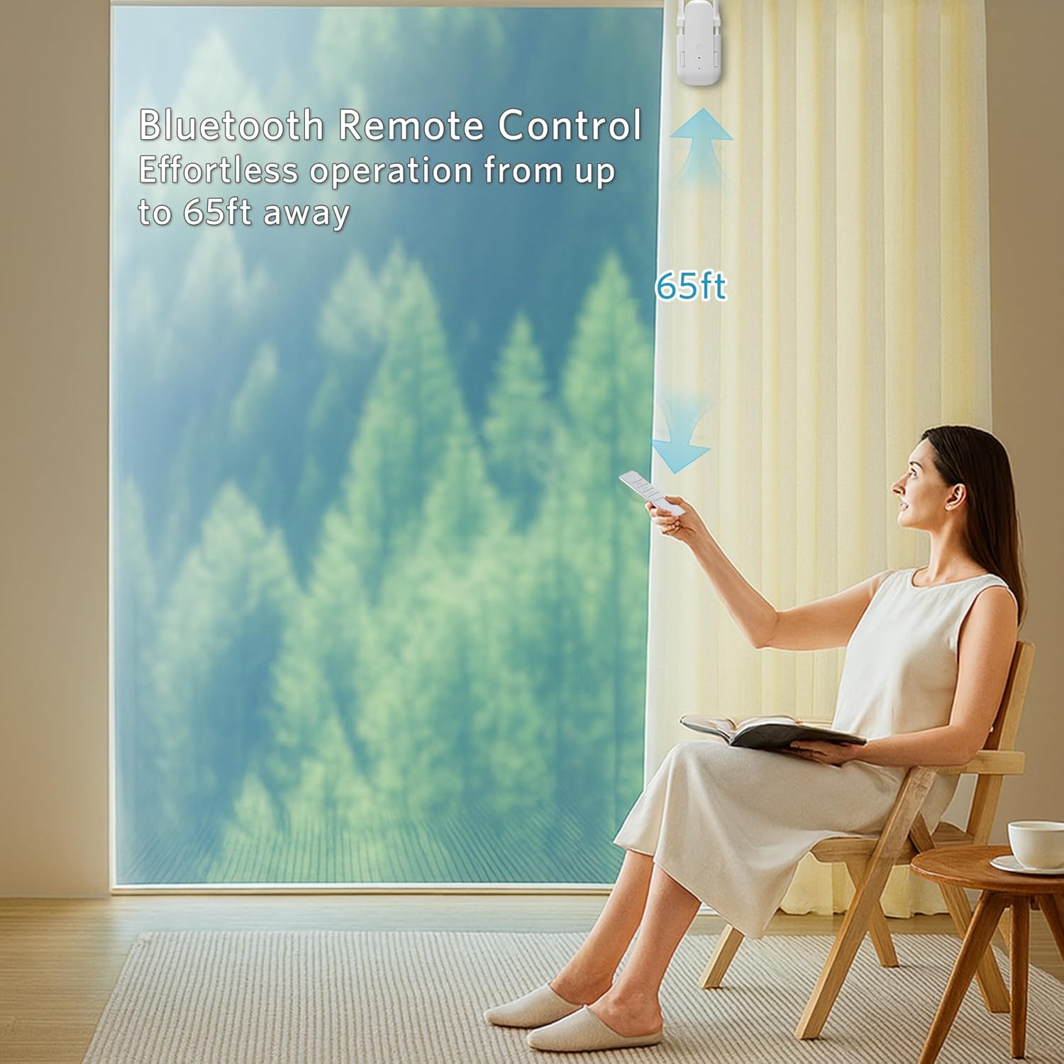 Smart Electric Curtain Opener – Remote Control & Tool-Free Setup