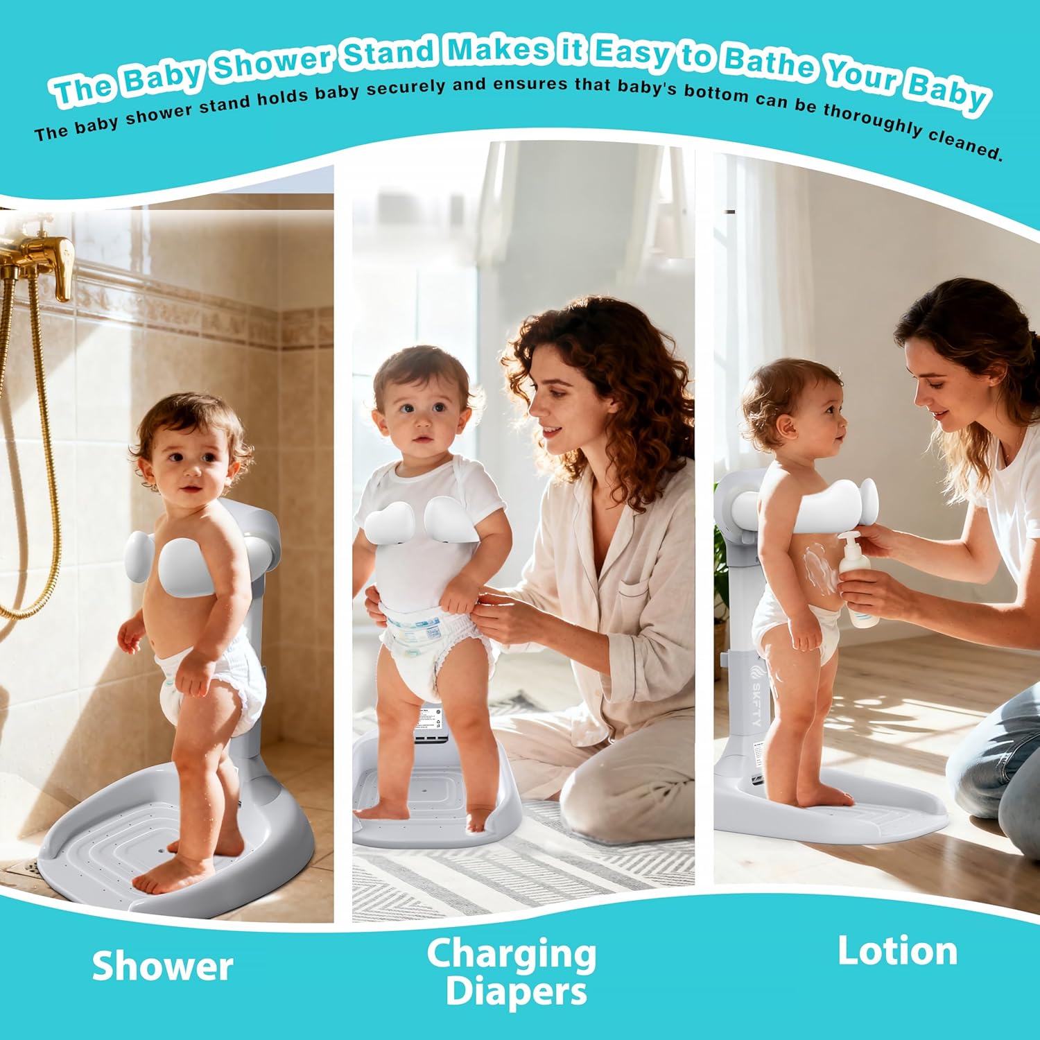 Baby Shower Stand – Adjustable Standing Support for Babies & Toddlers