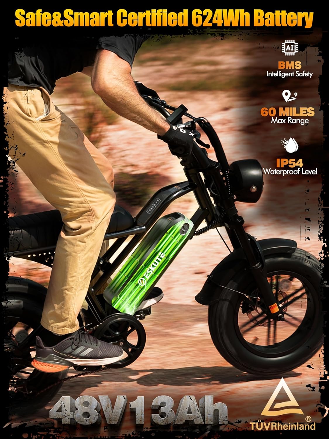 1500W Fat Tire Electric Bike – 28MPH Dual Suspension