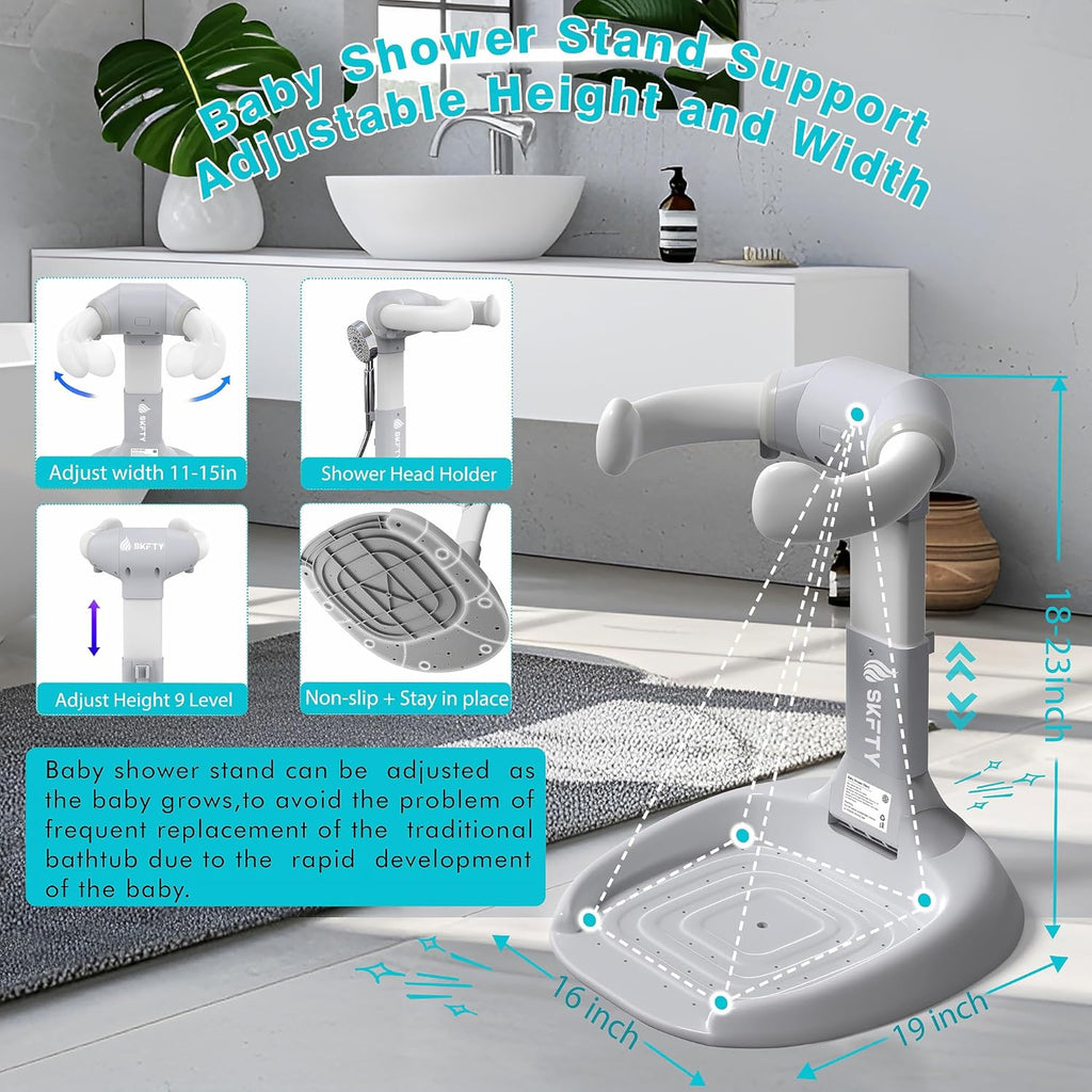 Baby Shower Stand – Adjustable Standing Support for Babies & Toddlers