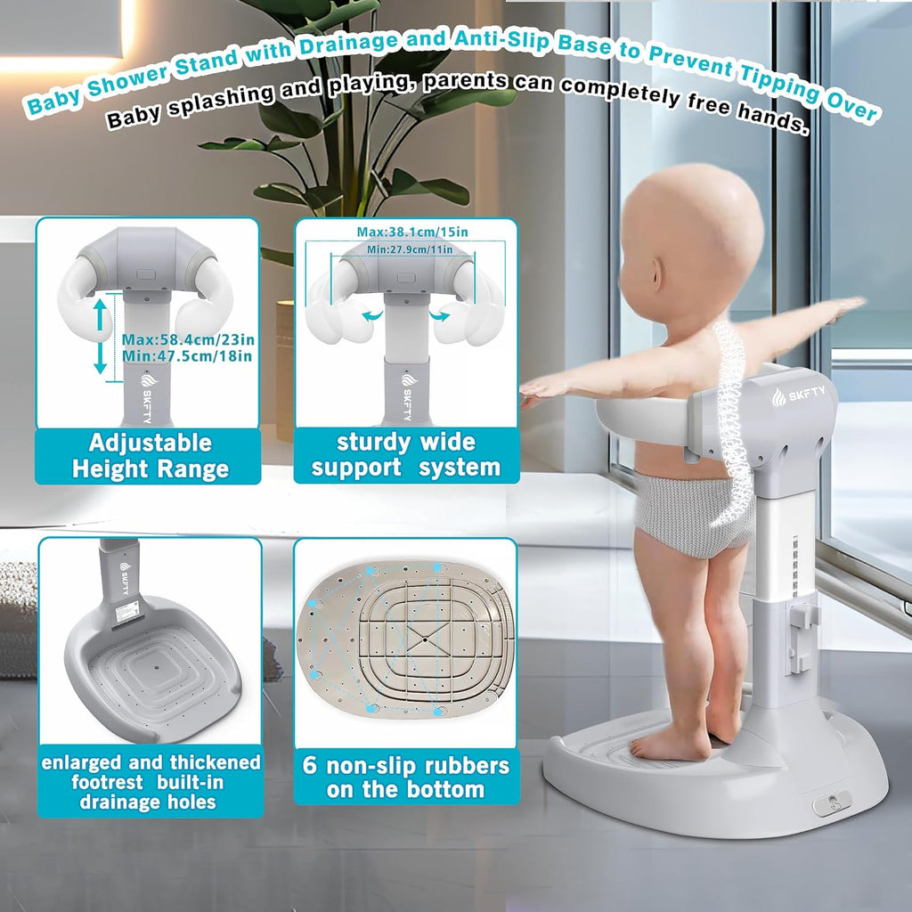 Baby Shower Stand – Adjustable Standing Support for Babies & Toddlers