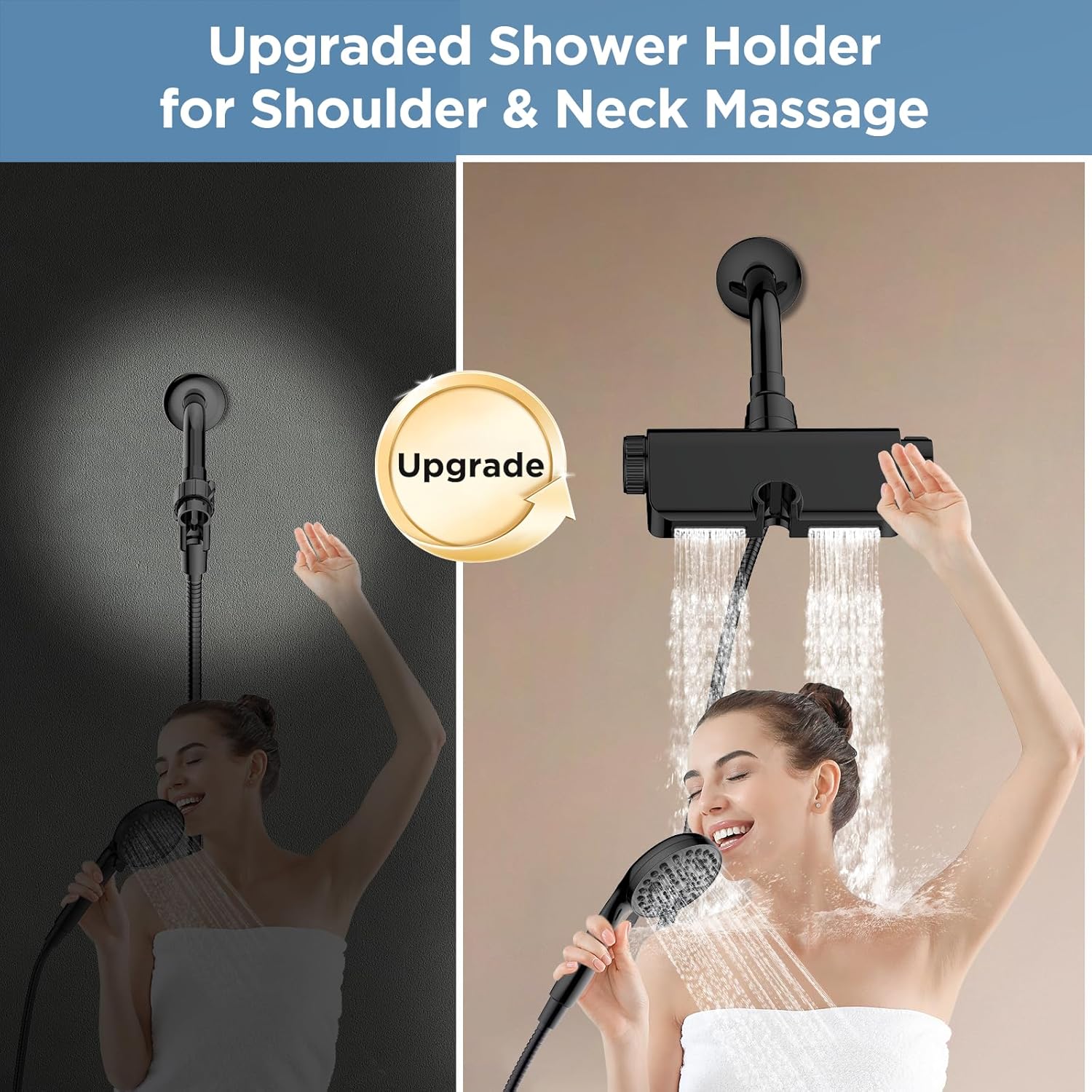 MakeFit Filtered Shower Head – High Pressure 2-in-1 Spa System