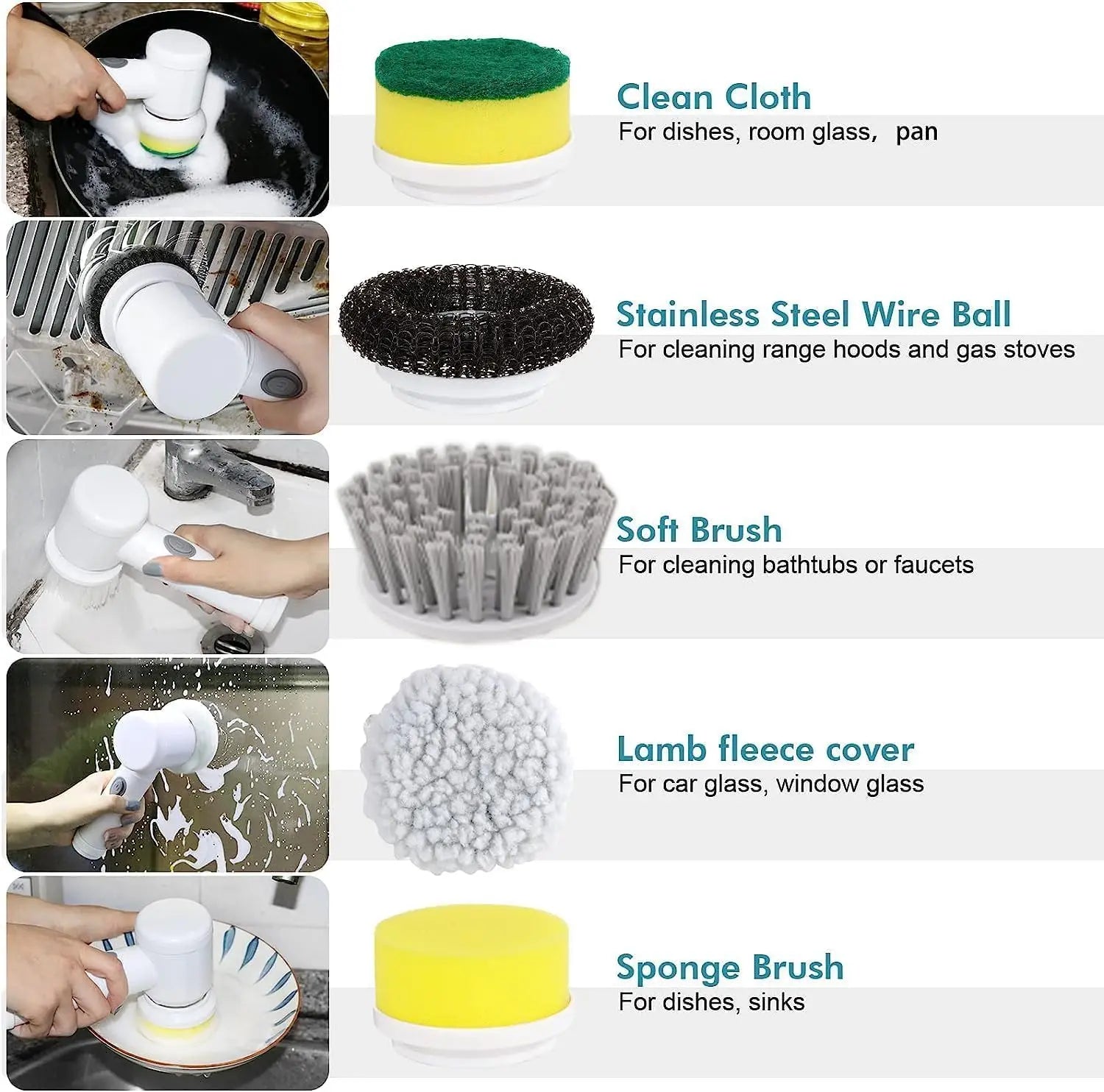 TurboScrub 5-in-1: The Ultimate Cordless Electric Power Scrubber for Effortless Cleaning